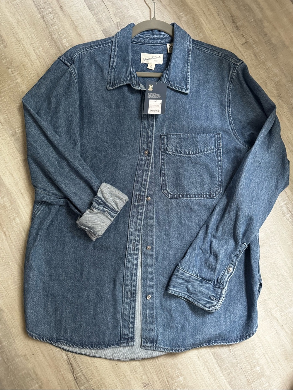 Classic Denim Button-Down Shirt - Blue